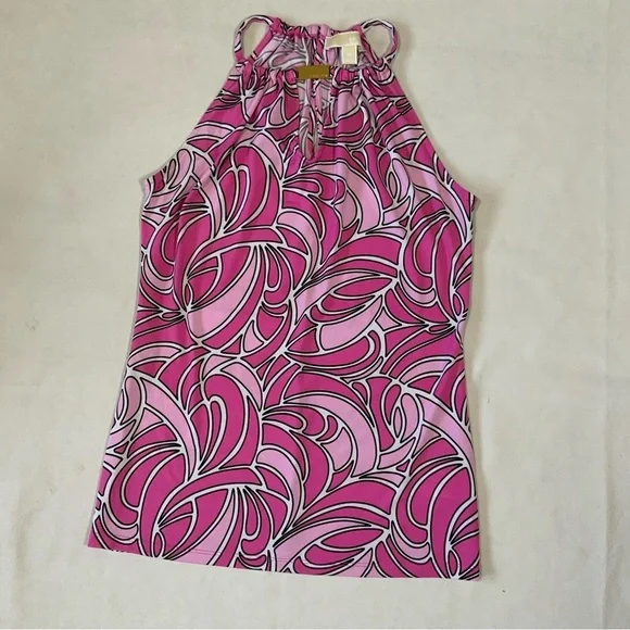 MICHAEL Michael Kors Sleeveless Top With Hardware Plaque At Neckline Size XS - Picture 1 of 6